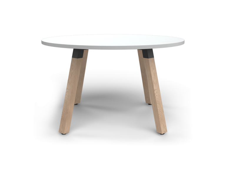 OL Plantation Meeting Table Round in White Top