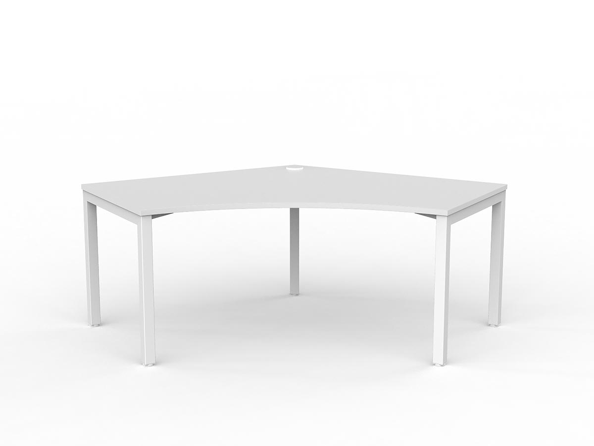 OL Axis Single 120° Workspace Corner Desk